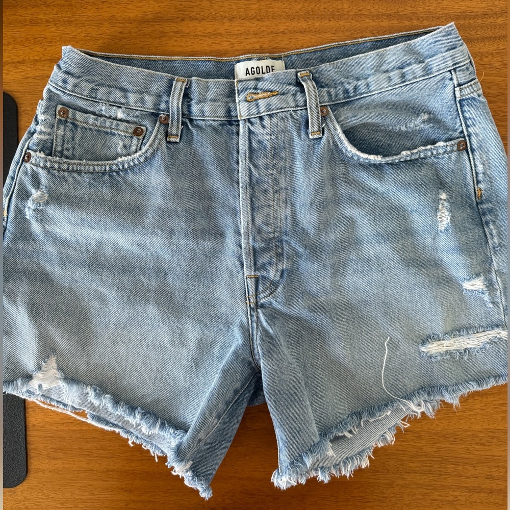 Agolde High Waisted Shorts Size 28
